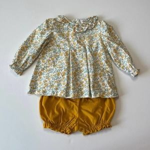 Shrimp & Grits Floral Two Piece Set- 6 Months